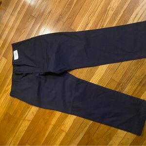 Black Straight-Leg Pants